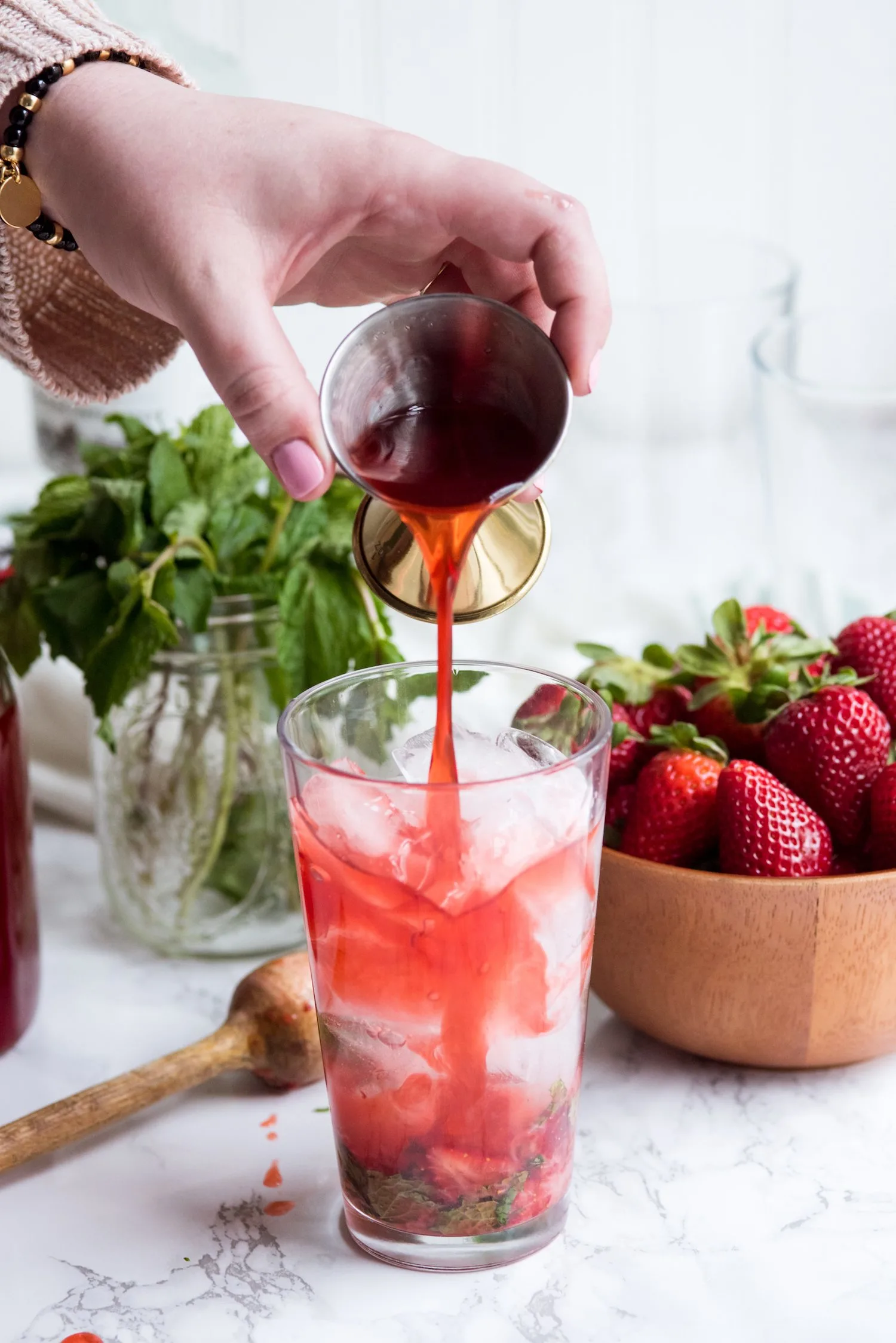 The Ultimate Strawberry Mojito Recipe | Cocktail recipes, entertaining tips, party ideas and party menus from @cydconverse