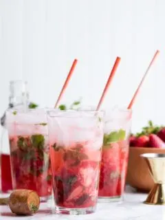 The Ultimate Strawberry Mojito Recipe | Cocktail recipes, entertaining tips, party ideas and party menus from @cydconverse