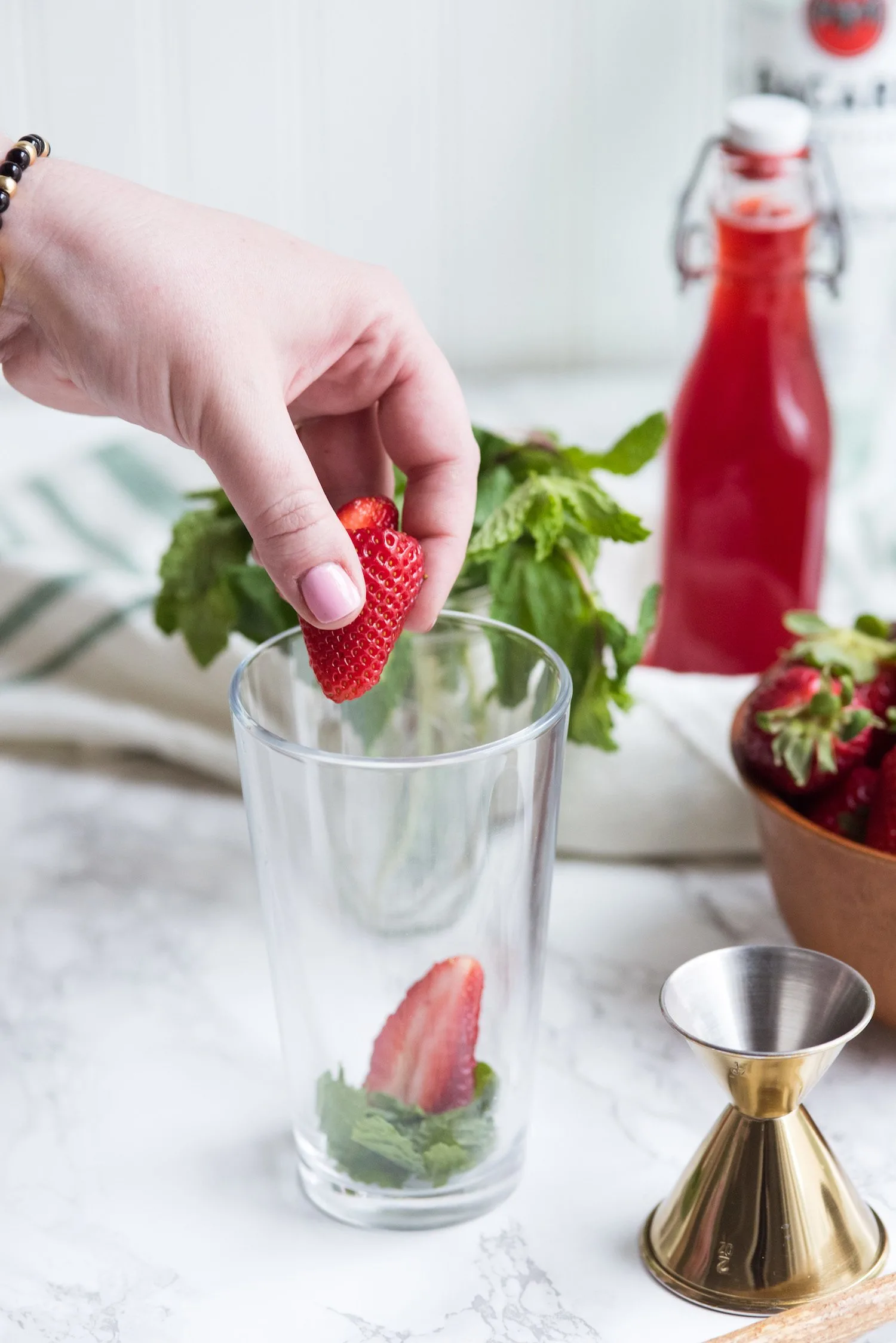 The Ultimate Strawberry Mojito Recipe | Cocktail recipes, entertaining tips, party ideas and party menus from @cydconverse