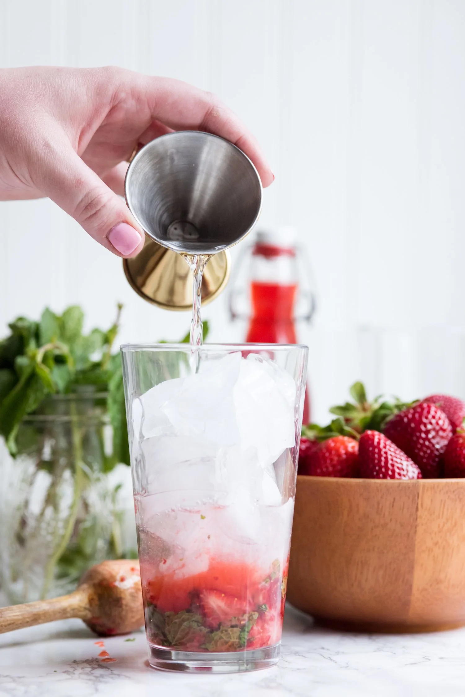 The Ultimate Strawberry Mojito Recipe | Cocktail recipes, entertaining tips, party ideas and party menus from @cydconverse