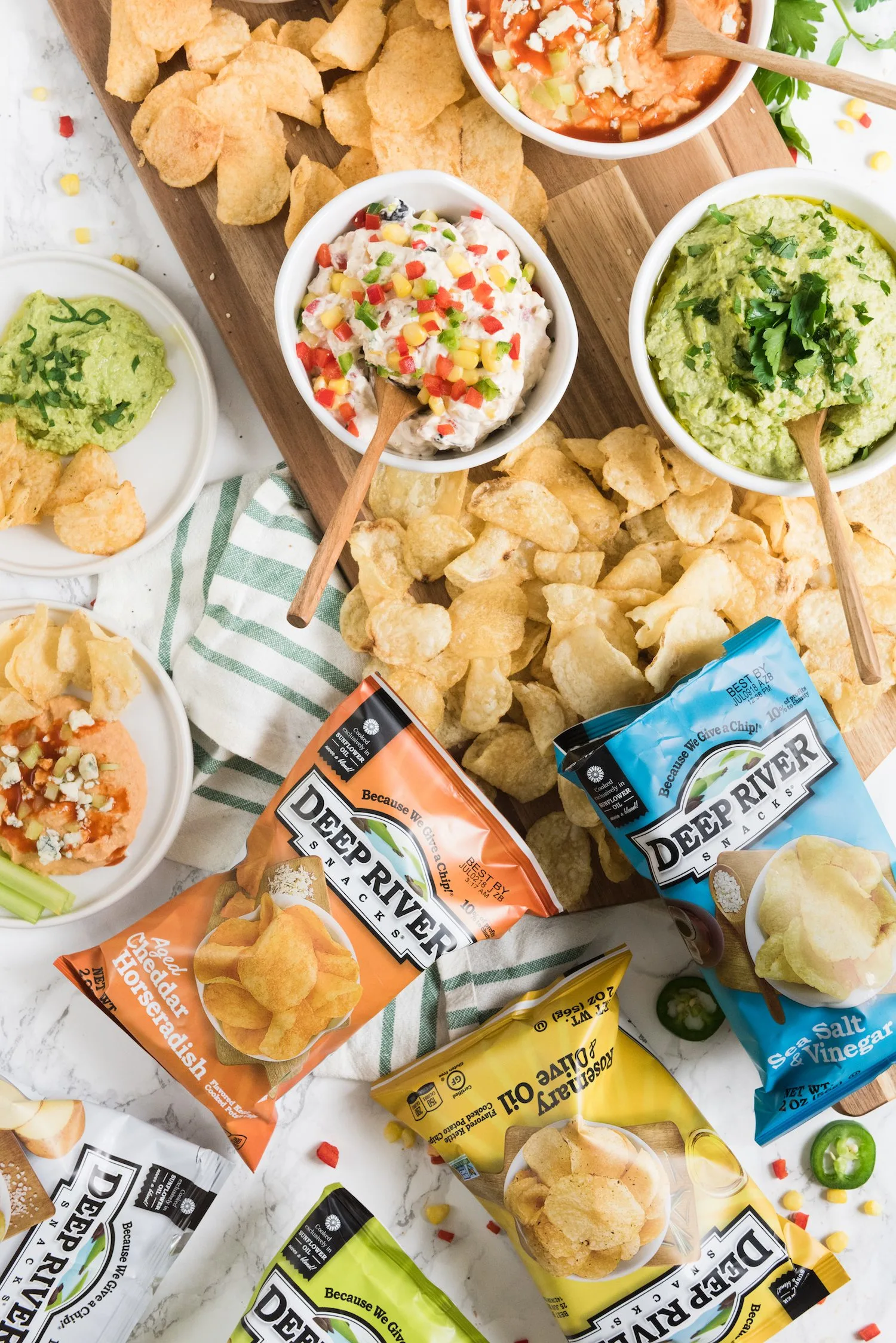 Four Delicious Party Dip Recipes! Click through to visit The Sweetest Occasion for party ideas, entertaining tips, party recipes and more from @cydconverse