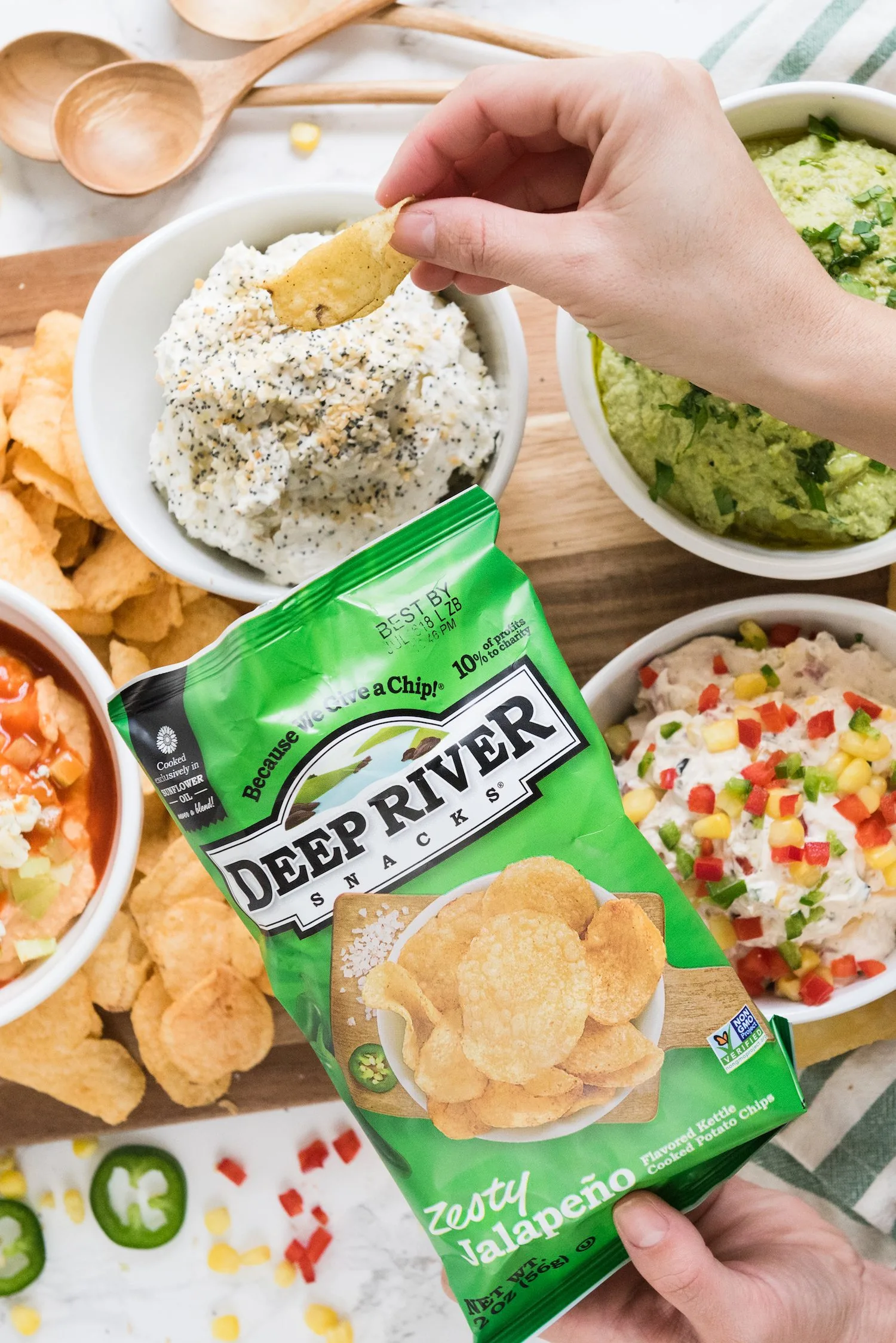 Four Delicious Party Dip Recipes! Click through to visit The Sweetest Occasion for party ideas, entertaining tips, party recipes and more from @cydconverse