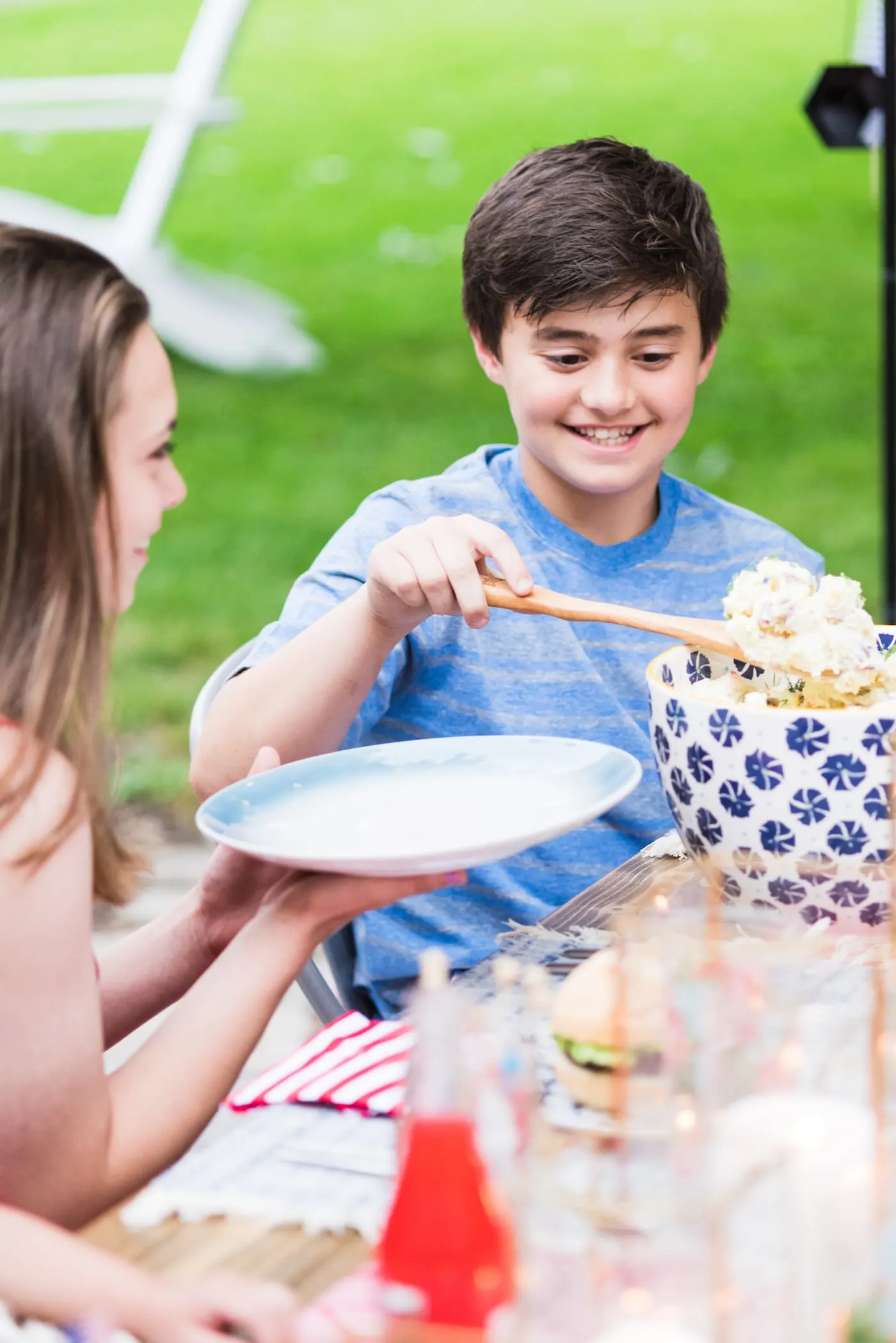 Host an Americana Inspired 4th of July Party | Get ideas for 4th of July desserts, entertaining tips, 4th of July decorations, 4th of July party ideas and more from @cydconverse