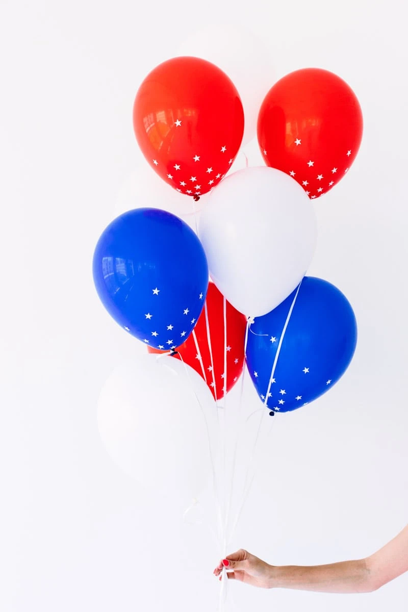 Red, White and Blue Balloons | 4th of July decorations, 4th of July party ideas and more from @cydconverse