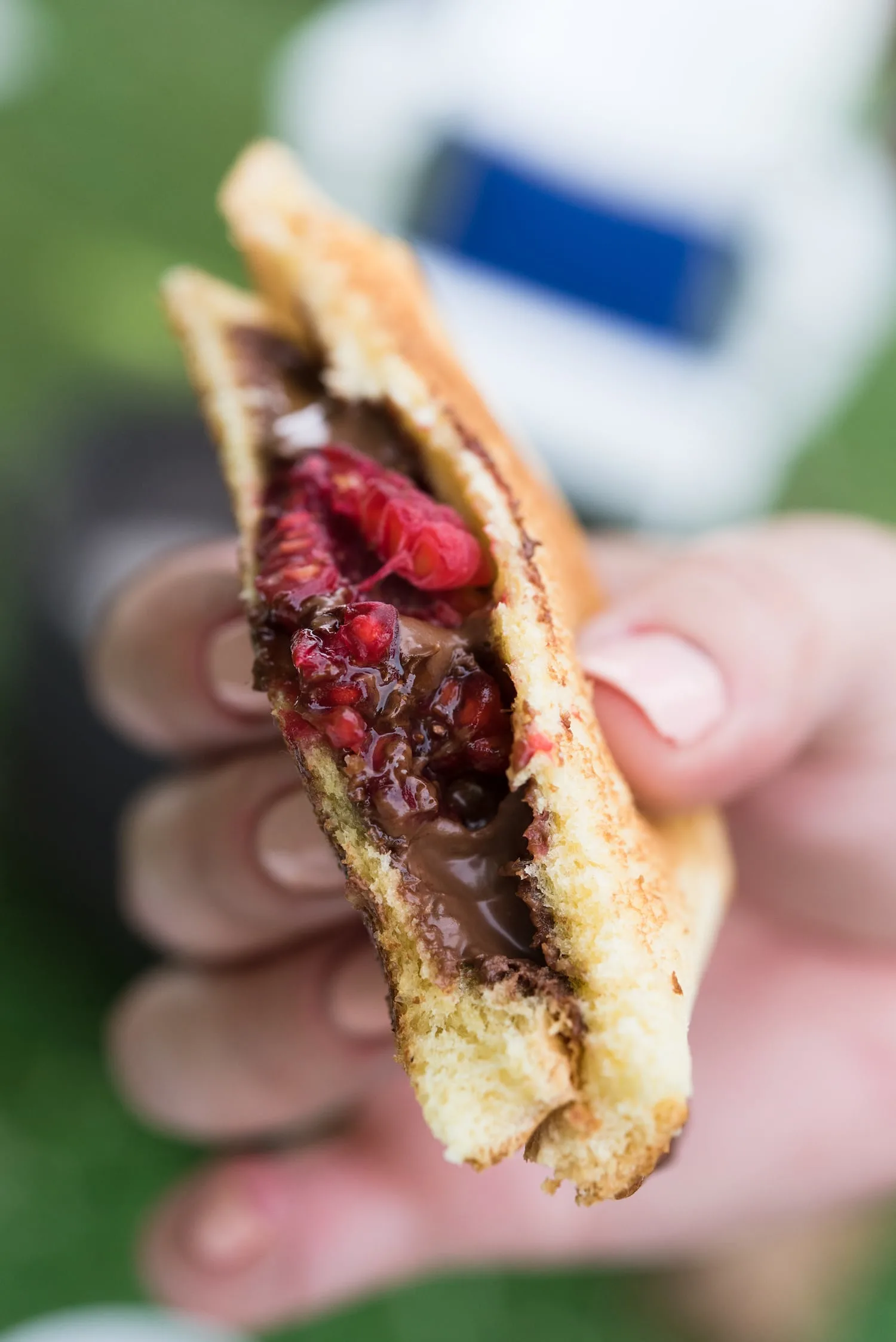 Best Camping Recipes! Raspberry Nutella mountain pies from entertaining blog @cydconverse