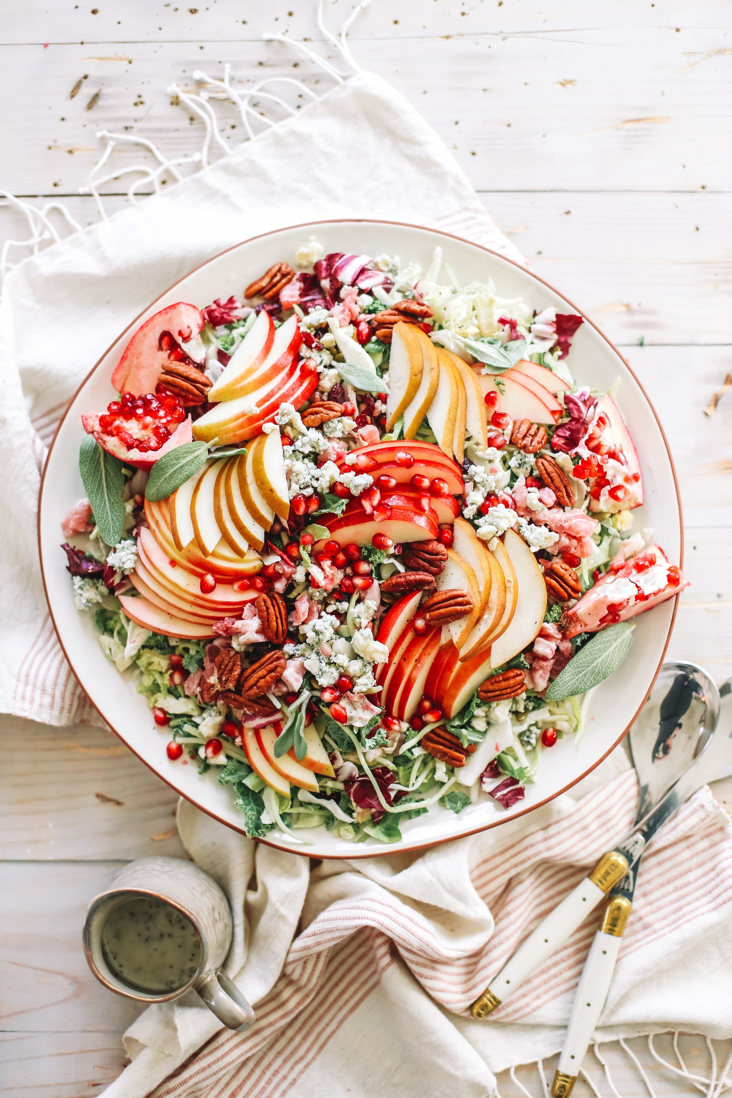Fall Harvest Salad | Thanksgiving recipes via entertaining blog @cydconverse