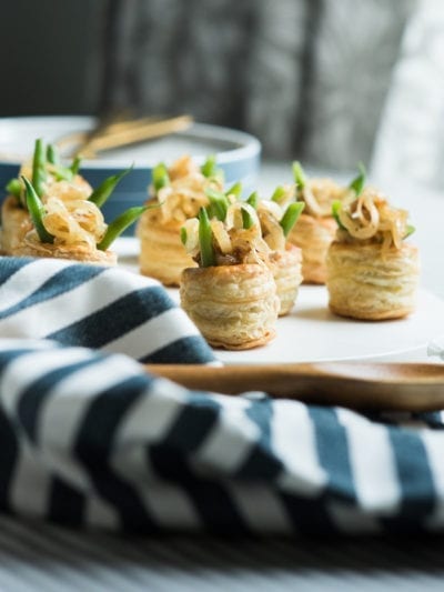 The Perfect Thanksgiving Appetizer: Mini Green Bean Casserole Puffs thumbnail
