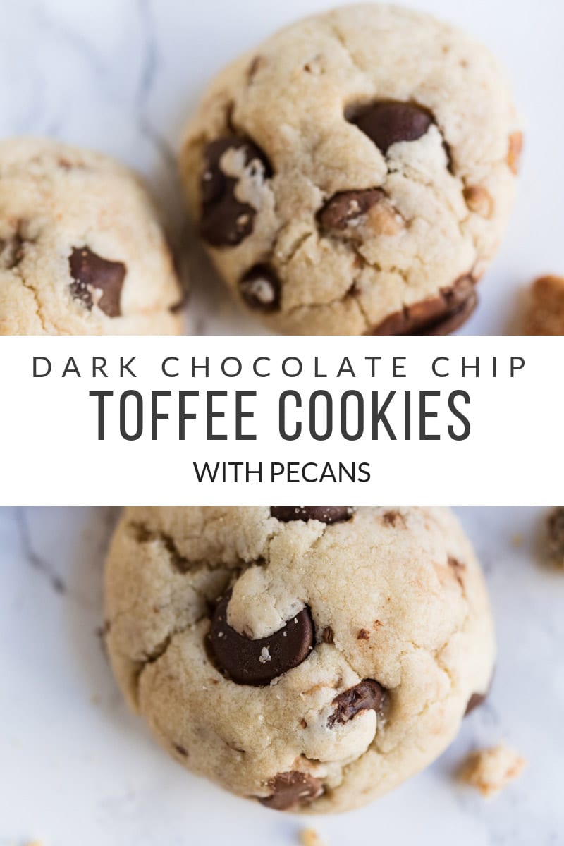 Toffee Chocolate Chip Cookies • Craving Some Creativity