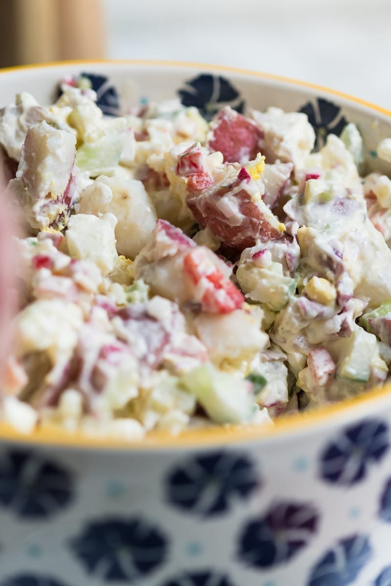 The Best Potato Salad Recipe - Summer Salad Recipes from entertaining blog @cydconverse