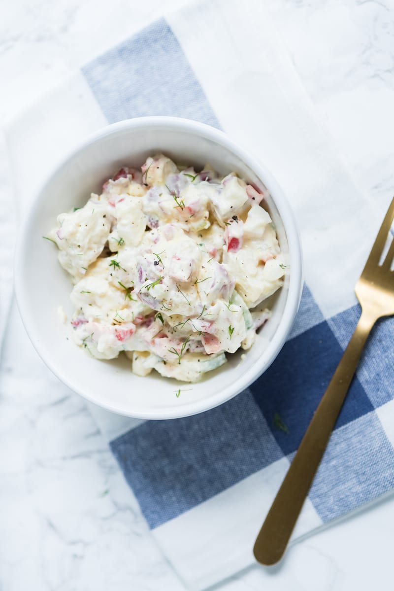 The Best Potato Salad Recipe - Summer Salad Recipes from entertaining blog @cydconverse