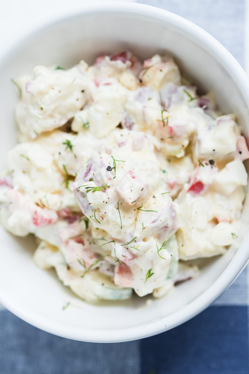 The Best Potato Salad Recipe - Summer Salad Recipes from entertaining blog @cydconverse