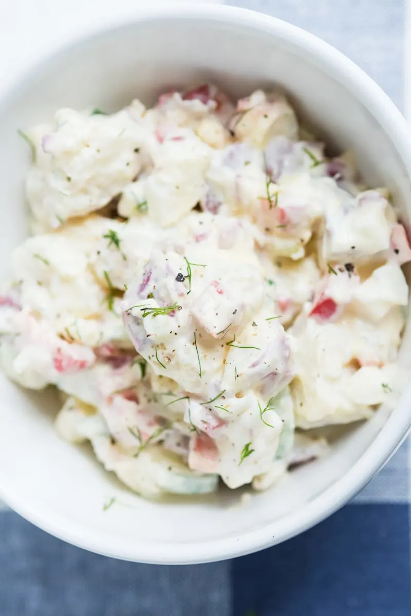 The Best Potato Salad Recipe - Summer Salad Recipes from entertaining blog @cydconverse