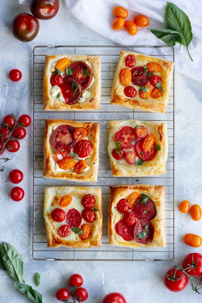 Summer Appetizers: Tomato Tart Recipe - Easy Party Appetizers