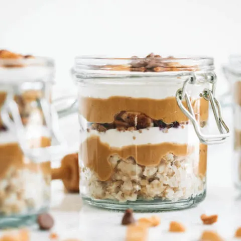 Peanut Butter Breakfast Parfaits - Easy Breakfast Ideas