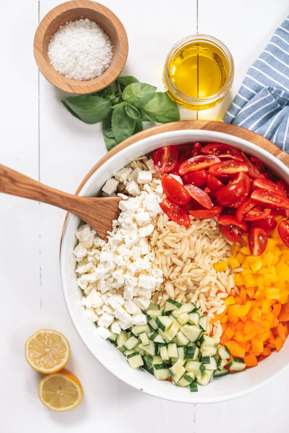 Easy Mediterranean Orzo Salad with Feta