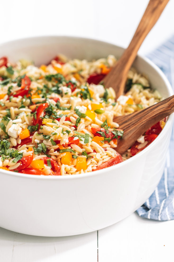 Mediterranean Orzo Salad With Feta The Sweetest Occasion   Mediterranean Orzo Salad With Feta 2 735x1103 