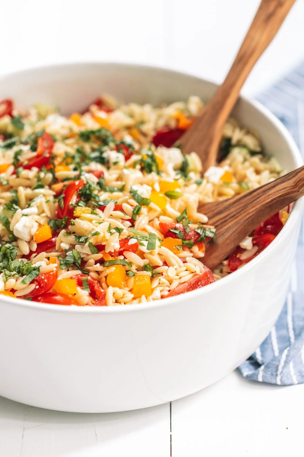 Easy Mediterranean Orzo Salad with Feta