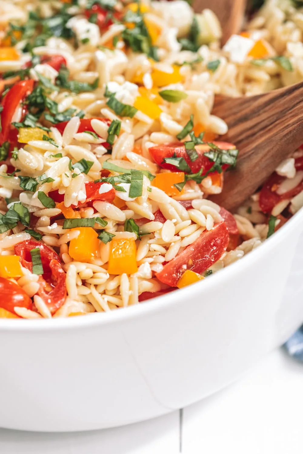 Easy Mediterranean Orzo Salad with Feta