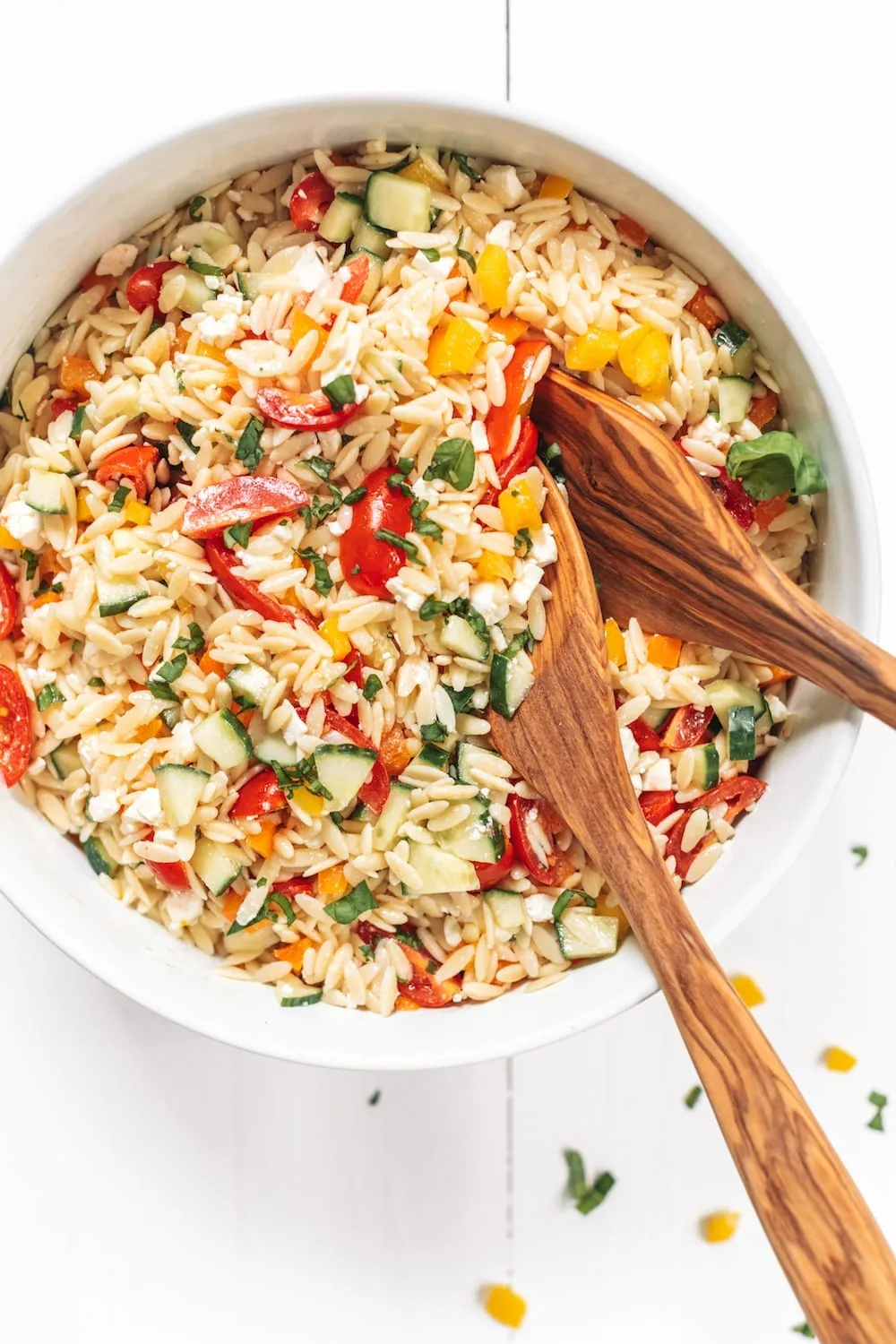 Easy Mediterranean Orzo Salad with Feta