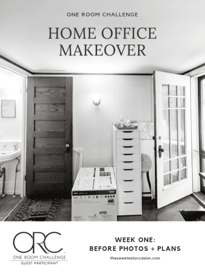 One Room Challenge: Making Over Our Home Office + Powder Room thumbnail