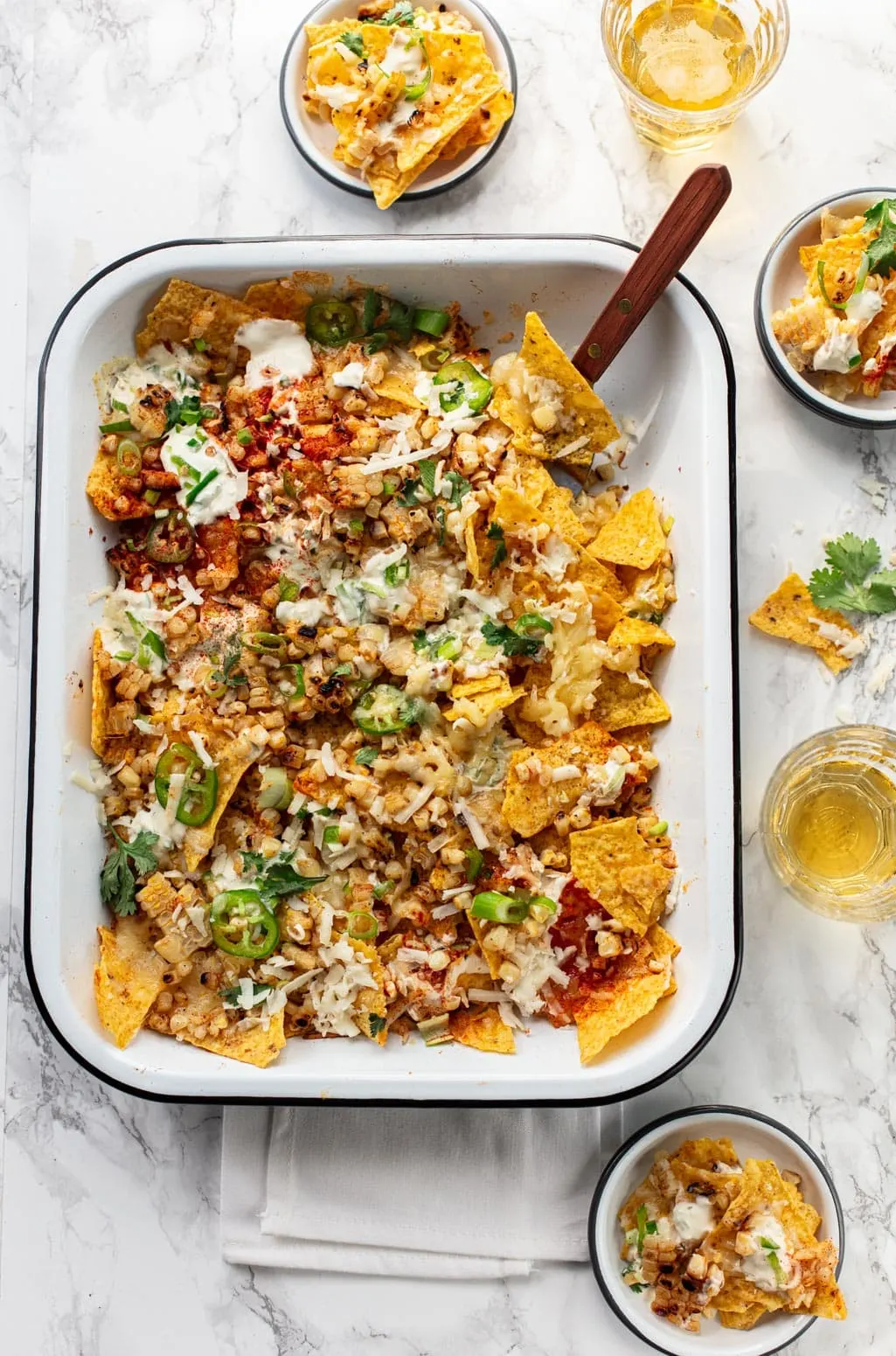 Easy Dinner Recipes: Mexican Street Corn Nachos