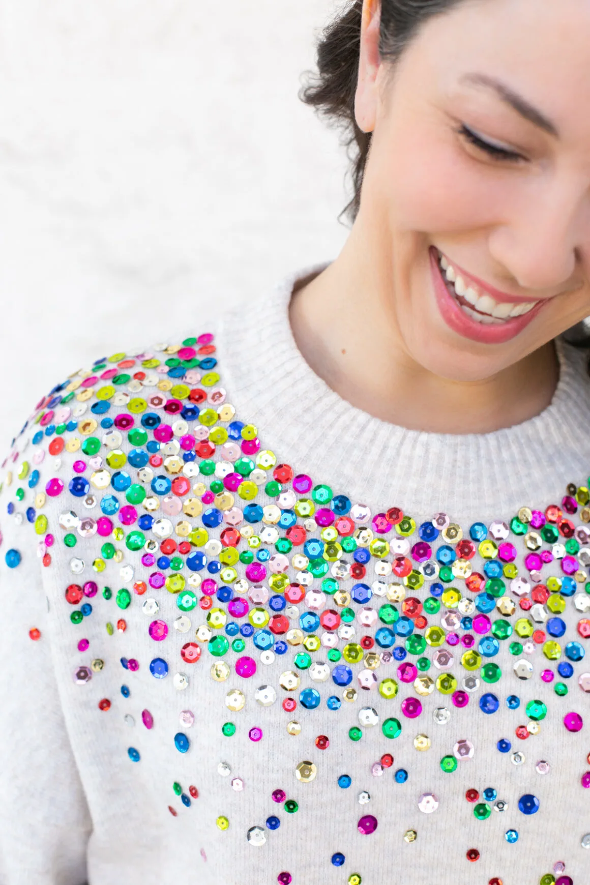 DIY Gifts for Mom: DIY Sequin Sweater