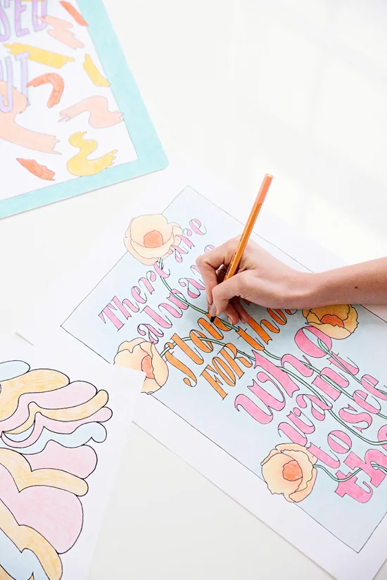 DIY Gifts for Mom: Printable Coloring Pages